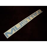 Mustang Rear Bumper Letter Inserts Decals 1999-2004 BABY BLUE