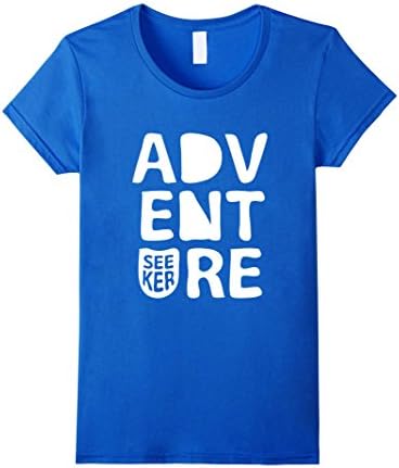 Women's Adventure Seeker T Shirts Travelers Gift Shirts  XL Royal Blue