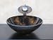 Bathroom Artistic Glass Vessel Vanity Sink Faucet 9014F-combo set