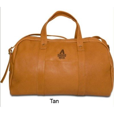 MLB Baltimore Orioles Tan Leather Corey Duffel Bag