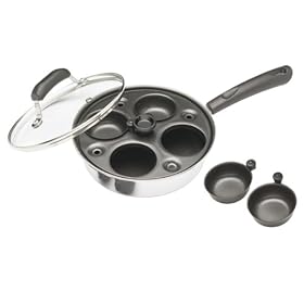Kitchen Craft Egg Poacher, Aluminium Coated Carbon Steel