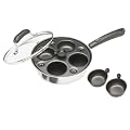 Kitchen Craft Egg Poacher, Aluminium Coated Carbon Steel