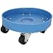 Dixie Poly D-17-15 Plastic Drum Dolly for 15 gallon Drum, 600 lbs Capacity, 16.5" Diameter x 6.5" Height, Blue