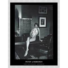 Bild mit Rahmen: Peter Lindbergh, "Helena Christensen", 60 x 80 - Aluminium Basic M: Silber matt