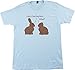 Funny Easter Chocolate Rabbits | Silly Novelty Holiday Humor Unisex T-shirt