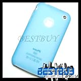 BLUE Silicone soft case cover skin for iPhone 3G 3GS 8GB 16GB 32GB + Screen Protector