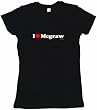 I Heart (Love) Mcgraw Women's Babydoll Petite Fit Tee Shirt in 6 Colors Small thru XL