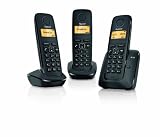 Gigaset A120 Trio DECT Cordless Phone Set - Black