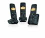 Gigaset A120 Trio DECT Cordless Phone Set - Black