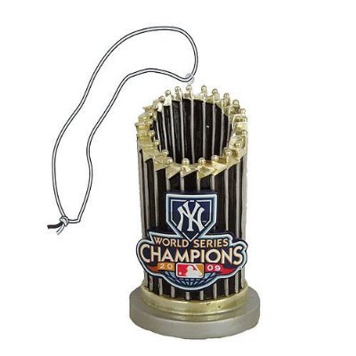 MLB New York Yankees 2009 World Series Champions Trophy Ornament