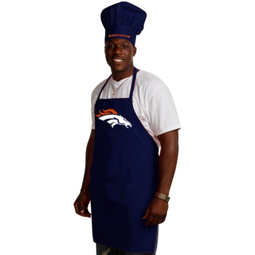 NFL Denver Broncos Chef Hat and Apron Set
