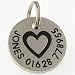 Paw Pet ID Tag, Black, Small - Deep Engraved Metal. FREE UK Delivery