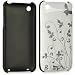 IPHONE 3G 3GS BUTTERFLY FLOWER BACK COVER CASE: WHITE, BY TPS CASES