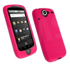 AIO Dunkel-Rosa Silikon H�lle Case Cover Tasche f�r HTC Google Nexus One