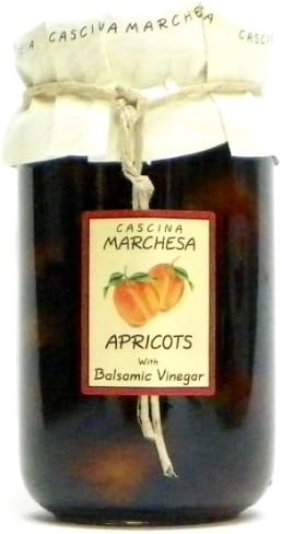 Cascina Marchesa Apricots with Balsamic Vinegar of Modena P.G.I., 8.82 oz