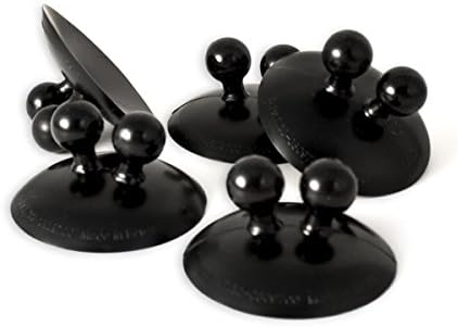 olthing Multipurpose Universal Holder, Cable, Toothbrush, Organization Clip/Hook, UniHolder for Kitchen, Bathroom, Office and Car (5 in a pack) (Black)