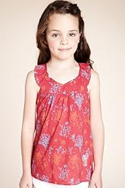 Autograph Pure Cotton Floral & Frill Blouse