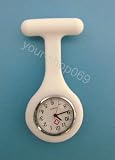 Schwesternuhr Uhr Krankenschwesteruhr Silikon Design weiss