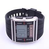 Neewer Solar Power Digitial Mens Wrist Watch Sport Time Watch