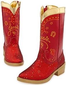 Disney Exclusice Toy Story 3 Red Sparkle Jessie Boots 9/10