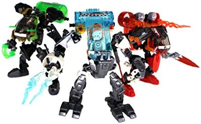 BRICKBUDDIES Hero 6 Battle Pack Bundle Freeze Machine Stealth Machine Jet Machine Flyer Beast