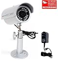 outdoor night vision 30 LEDs security bullet IR camera home dvr system with free power supply free surveillance warning DeCal 3"x2" 1N5