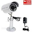 outdoor night vision 30 LEDs security bullet IR camera home dvr system with free power supply free surveillance warning DeCal 3"x2" 1N5 ~ VideoSecu