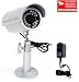 outdoor night vision 30 LEDs security bullet IR camera home dvr system with free power supply free surveillance warning DeCal 3"x2" 1N5