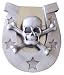 Mens "Horseshoe Skull" Lighter Metal Belt Buckle
