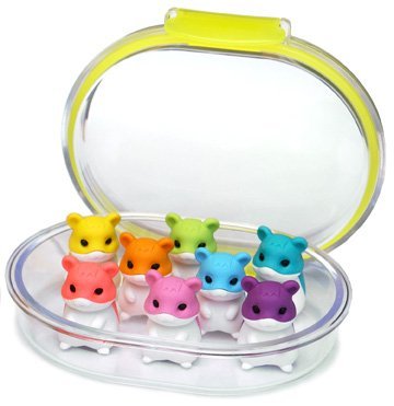 Iwako Japanese Erasers In A Mini Bento Box - Hamsters
