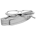 Zeitlose Lesebrille mit Etui +1,50-3,00 dpt. Pearl