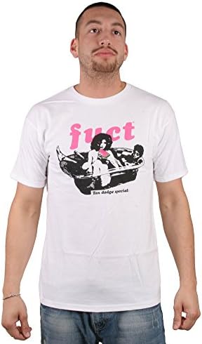 Fuct White Tax Dodge Special M Medium T-Shirt Fashion Short Sleeve Cotton Tee