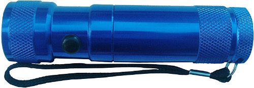 SE 8 LED + 1 Laser Pointer Flashlight, Blue