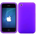 impexo Apple iPhone 3GS 3G Case Cover Skin Pouch Shell Plain Unbreakable Silicone Gel Purple