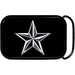 Black White Nautical Star Belt Buckle