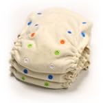 Babykicks Organic Fitted Diaper, 2 Pack, Natural