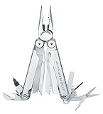 Leatherman 830039 Wave Multitool with Leather/Nylon Combination Sheath, Silver