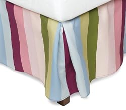Bobby Jack Groovy Stripes Twin Bed Skirt
