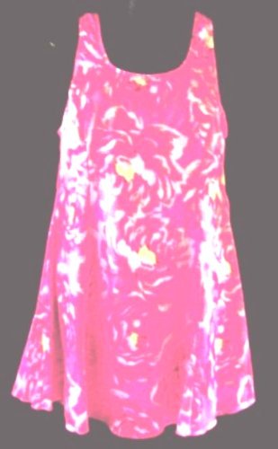 Plus Size Skirted Swimsuit Swimdress Pink Floral product image