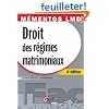 Droit des r�gimes matrimoniaux