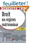 Droit des régimes matrimoniaux