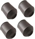 4 Rubber Walking Stick Ferrules 19mm 3/4