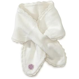 Bellybutton Knitted Scarf with Bloom Baby Scarf (Off White, One Size)
