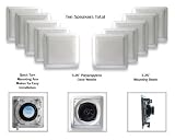 Acoustic Audio S191-10PKG 200 Watt 5.25" In-Wall/Ceiling Home Speakers