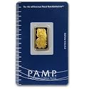 (5 gm) .999 Fine Gold Bar - (With Assay Card) PAMP SUISSE
