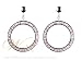 STUDIO 925: *PINK DIVINE HOOP EARRINGS*
