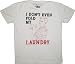 Local Celebrity I Don't Even Fold My Laundry Michael The Grinder Mizrach Poker Cream T-Shirt Tee