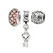 Sterling Silver Reflections Key to My Heart Boxed Bead Set