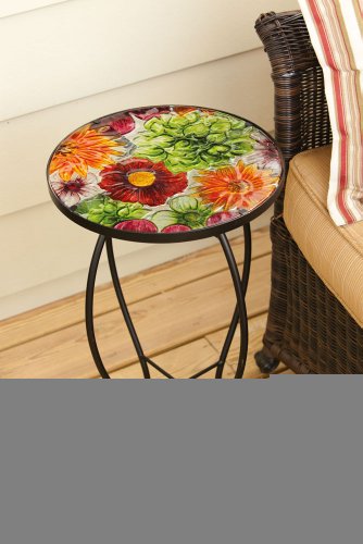 Summer Splash Round Glass Table