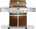 Weber 1712001 Summit E-420 LP Gas Grill, Copper